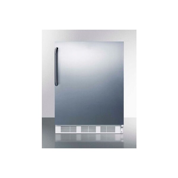 Summit Appliance Div. Summit-ADA Compliant Built-In Undercounter Refrigerator-Freezer, 5.1 Cu. Ft, 24"W CT661WBISSTBADA - main